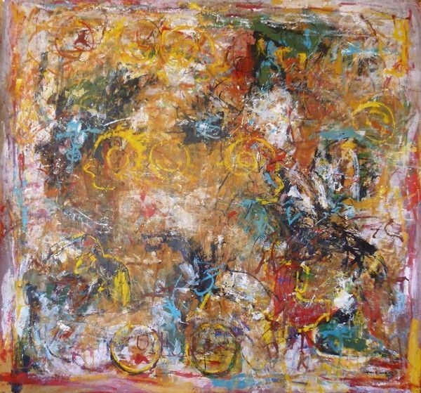 Mixed media on canvas